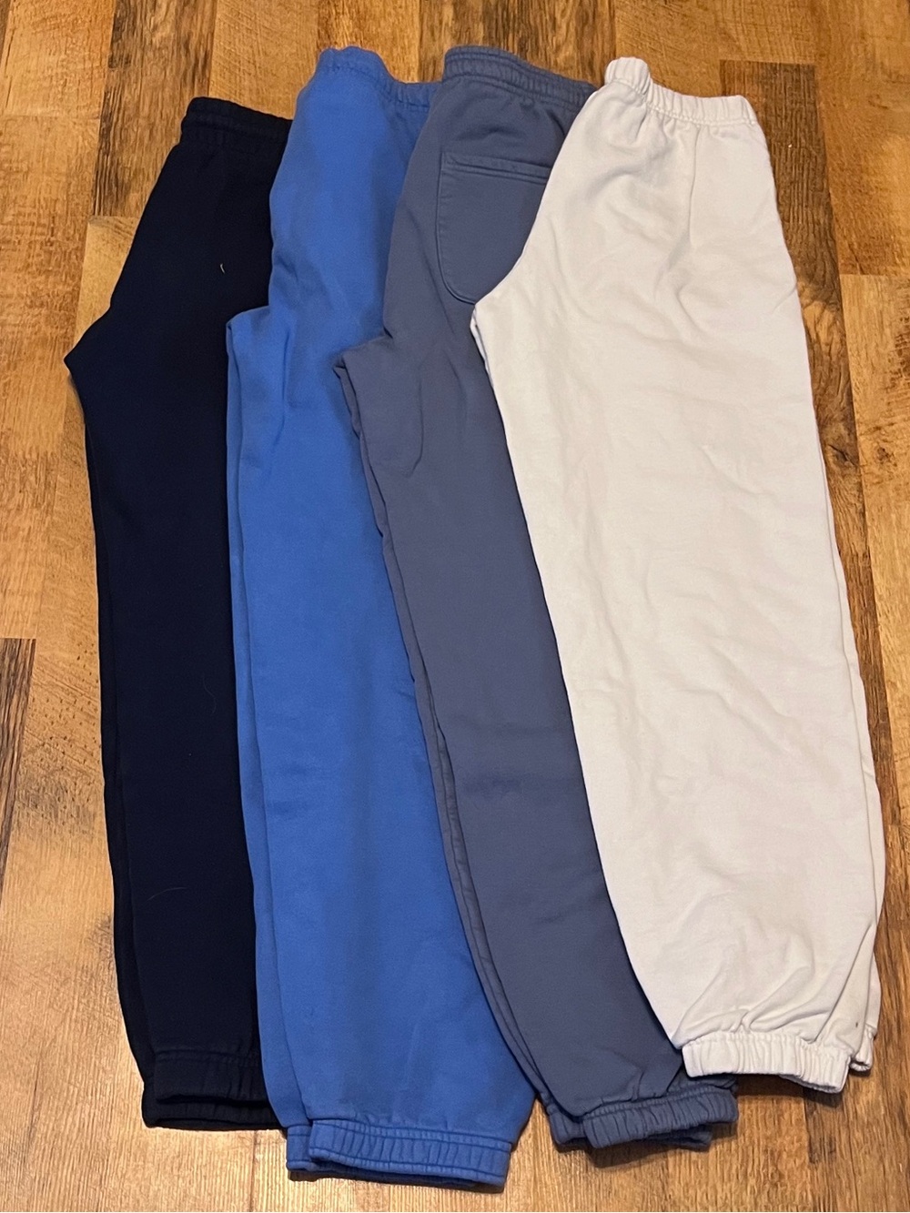 Bundle of TNA Sweatpants Bundle - Navy, Royal Blue, Gray, white